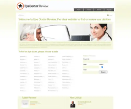 Eyedoctorreview.com(Eye Doctor Review) Screenshot