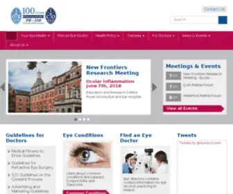 Eyedoctors.ie(The Irish College of Ophthalmologists (ICO)) Screenshot