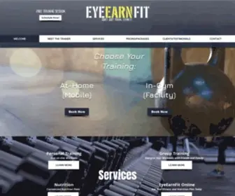 Eyeearnfit.com(Personal Training in Orange County) Screenshot