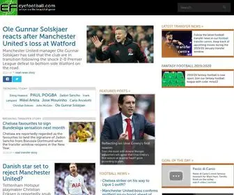 Eyefootball.com(Football and transfer news from the Premier League) Screenshot