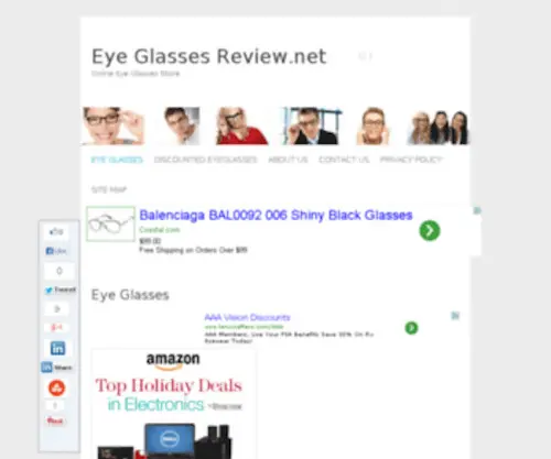 Eyeglassesreview.net(Eye Glasses) Screenshot