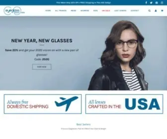 Eyeglassfactoryoutlet.com(Online prescription glasses at low prices without any sacrifice of quality) Screenshot