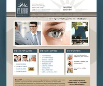 Eyegroupassociates.com(The Eye Group Associates PC) Screenshot