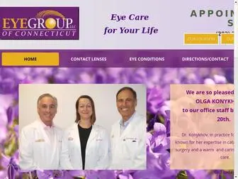 Eyegroupct.com(Eye Group of Connecticut) Screenshot