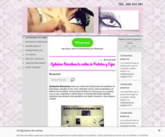 Eyelashesbarcelona.com(Pestañas) Screenshot