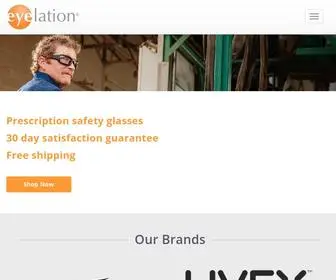 Eyelation.com(Prescription Safety Glasses) Screenshot