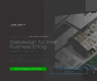 Eyelikeit.com(Individuelles professionelles Webdesign Düsseldorf) Screenshot