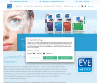 Eyemedica.de(Augentropfen und Augenpflege vom Experten) Screenshot