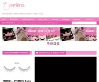 Eyemimo.com(False eyelashes) Screenshot