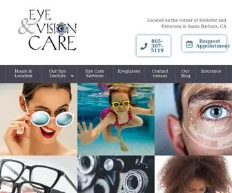 Eyenvision.com(Your Santa Barbara Optometrists) Screenshot