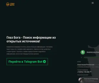 Eyeofgod.in(Сервис для поиска информации из открытых источников) Screenshot