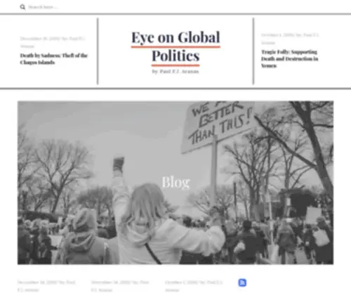 EyeonGlobalpolitics.com(Eye on Global Politics) Screenshot