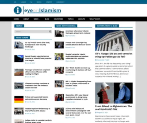 Eyeonislamism.com(Eyeonislamism) Screenshot