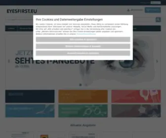 Eyesfirst.eu(Startseite) Screenshot