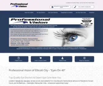 Eyeson40.com(Professional Vision) Screenshot