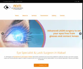 Eyespecialistpcmc.com(Meet Eye Specialist & Lasik Surgeon in Wakad Dr. Aditi Adsule) Screenshot