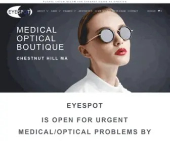 Eyespot.com(EYESPOT-A Medical Optical Boutique) Screenshot