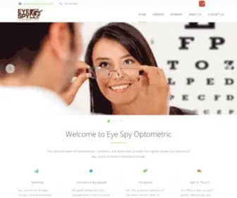 Eyespyframes.com(Eye Spy Optometric) Screenshot