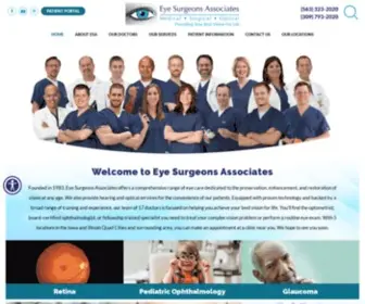 Eyesurgeonspc.com(Ophthalmologist Quad Cities) Screenshot