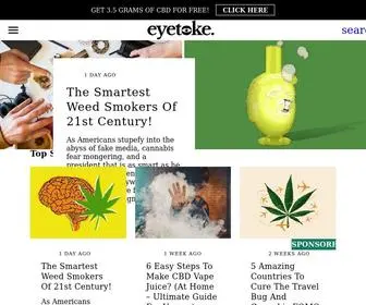 Eyetoke.com(A Cannabis Lifestyle Blog) Screenshot