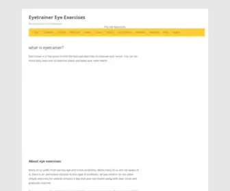 Eyetrainer.org(Eyetrainer Eye Exercises) Screenshot