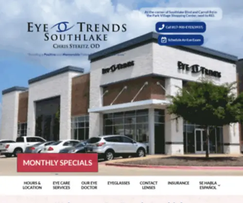 Eyetrends-Southlake.com(Our Southlake optometrist and the rest of our eye care team) Screenshot