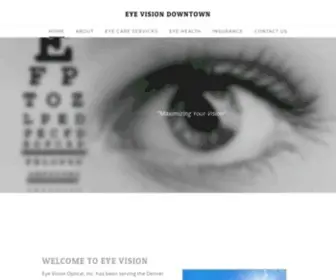 Eyevisiondowntowndenver.com(EYE VISION OPTICAL) Screenshot