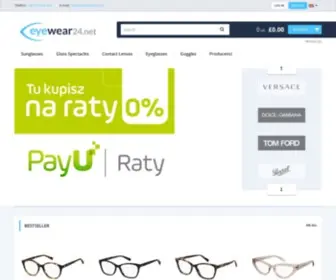 Eyewear24.net(Markowe okulary w niskich cenach) Screenshot