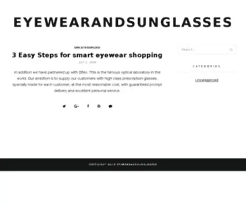 Eyewearandsunglasses.com(Shades) Screenshot