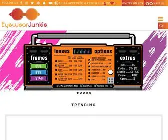 Eyewearjunkie.com(Eyewear Junkie) Screenshot