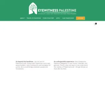 Eyewitnesspalestine.org(Visit Palestine) Screenshot