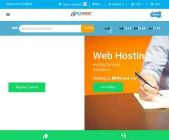Eyhost.biz(Web Hosting) Screenshot
