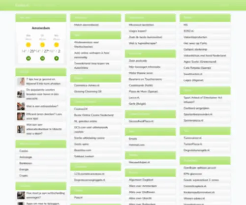 Eyoba.nl(Een overzicht van handige websites) Screenshot