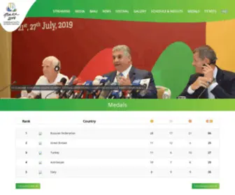 Eyofbaku2019.com(Baku 2019) Screenshot