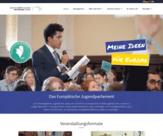 Eyp.de(Europäisches Jugendparlament) Screenshot