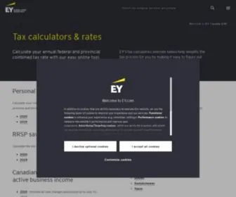 Eytaxcalculators.com(EYTax calculators & rates) Screenshot