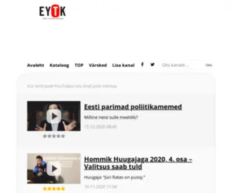 Eytk.ee(Eesti YouTube Kataloog) Screenshot