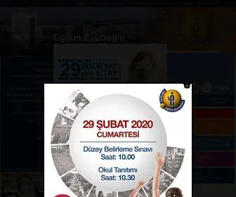Eyuboglu.com(Eyüboğlu Eğitim Kurumları) Screenshot