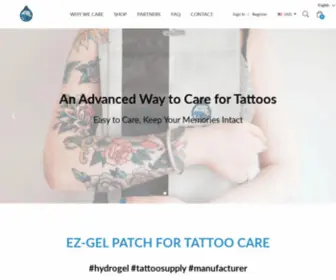 EZ-Gel.com.tw(EZ-GEL TATTOO AFTERCARE) Screenshot