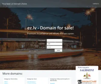 EZ.lv(Premium .lv LATVIA or LAS VEGAS domain names) Screenshot