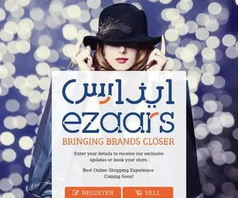 Ezaars.com(Oman’s Exclusive Online Marketplace for brands) Screenshot