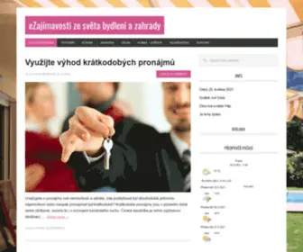 Ezajimavosti.cz(EZajímavosti ze světa bydlení a zahrady) Screenshot