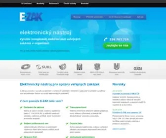 Ezak.cz(Systém pro správu veřejných zakázek) Screenshot