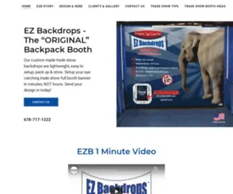 Ezbackdrops.com(Trade Show Backdrops) Screenshot