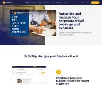 Ezbiztrip.com(Corporate Travel & Expense Management in Singapore) Screenshot