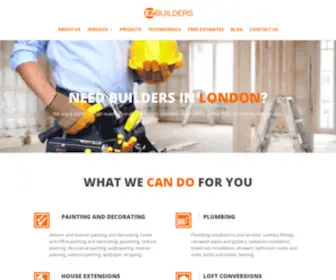 Ezbuilders.co.uk(EZ Builders London) Screenshot