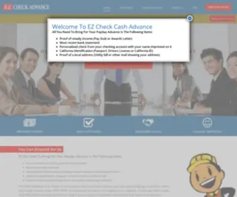 Ezcheckcashadvance.com(Payday Cash Advance EZ Check Cash Advance) Screenshot