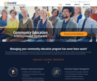 Ezcomed.com(Online Enrichment & Community Education Management Software) Screenshot