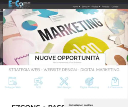 Ezcons.com(EzCons Agenzia Web a Sorrento) Screenshot