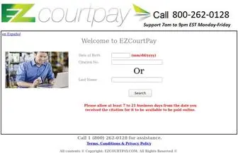 Ezcourtpay.com(EZ Court Pay) Screenshot